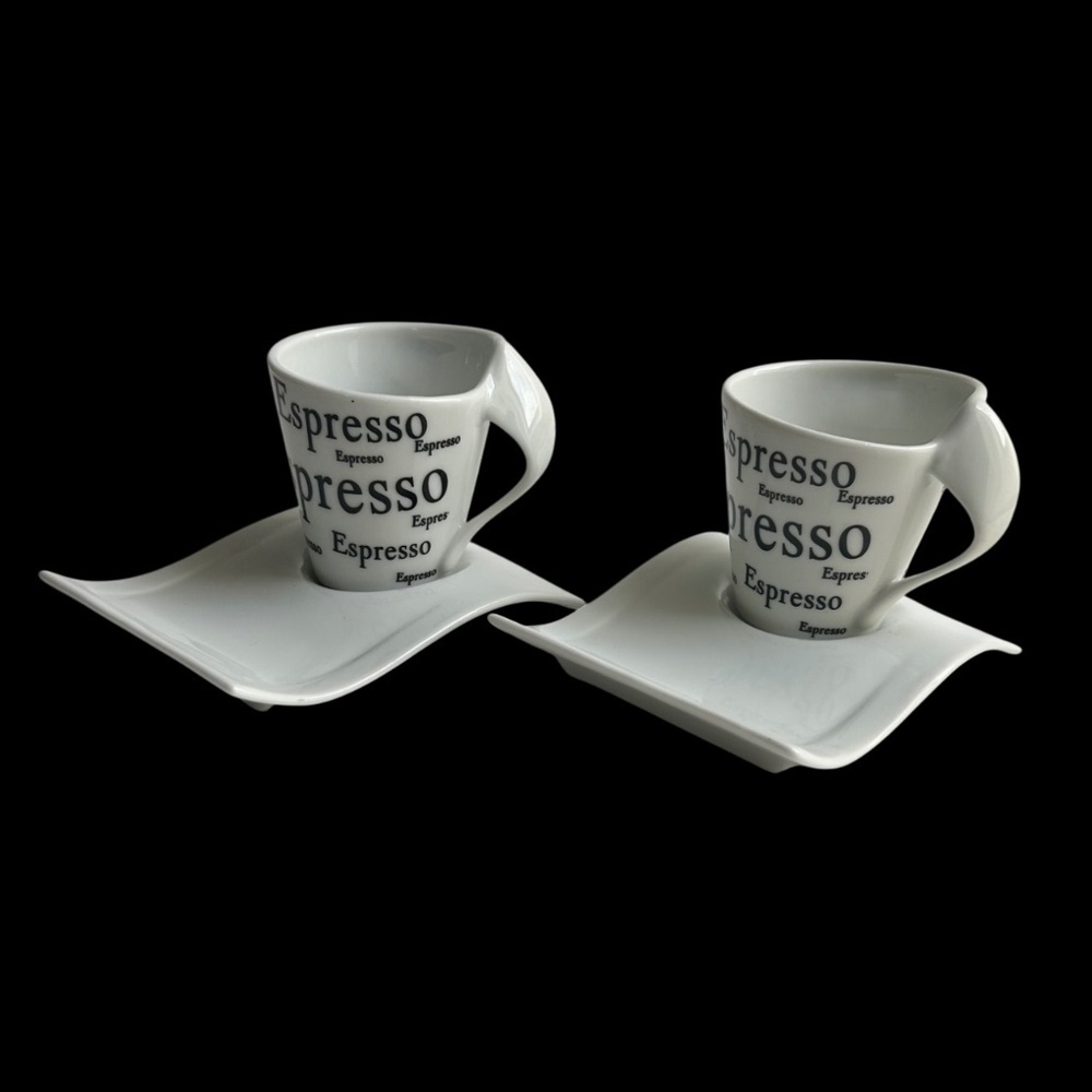 D'Lusso Demitasse / Espresso Cup & Saucer Set
